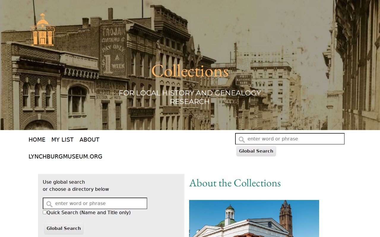 Lynchburg city directory companion search at the Lynchburg Museum