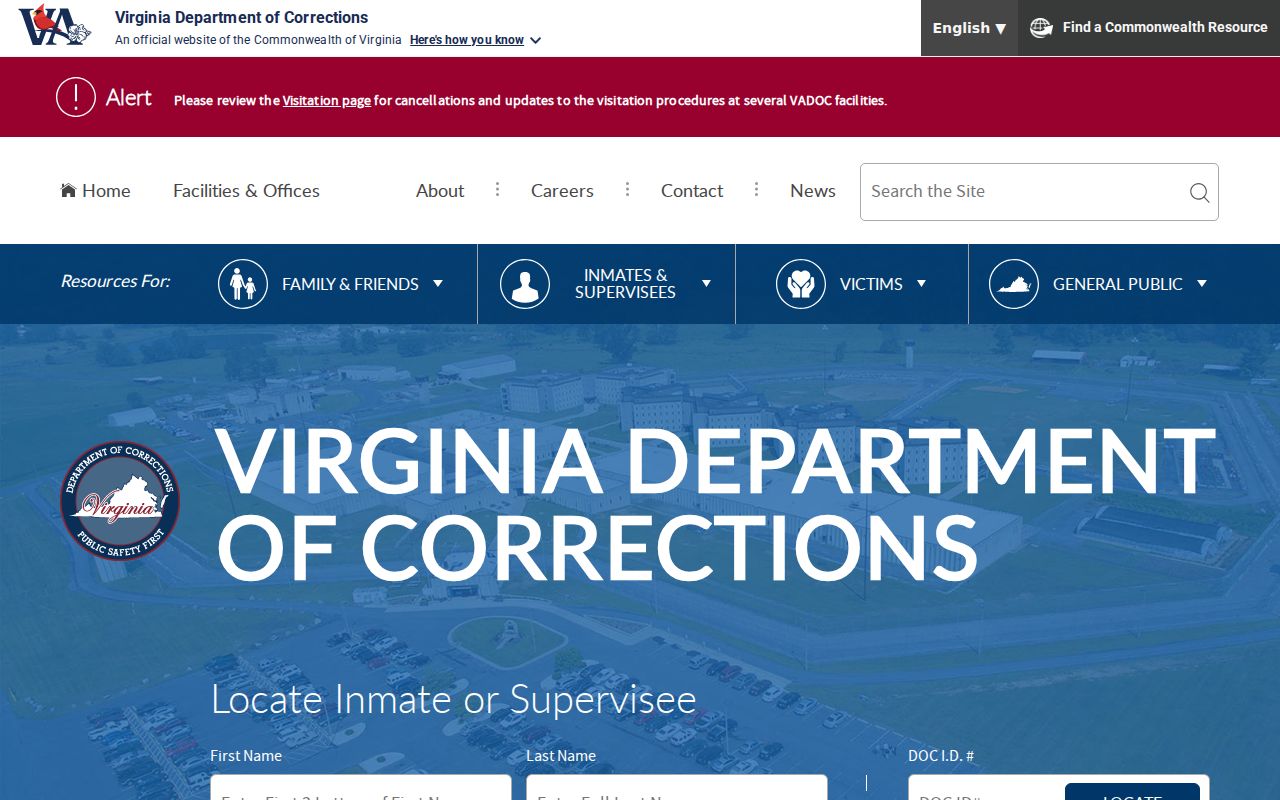 Lynchburg residents directory Virginia Department of Corrections locator