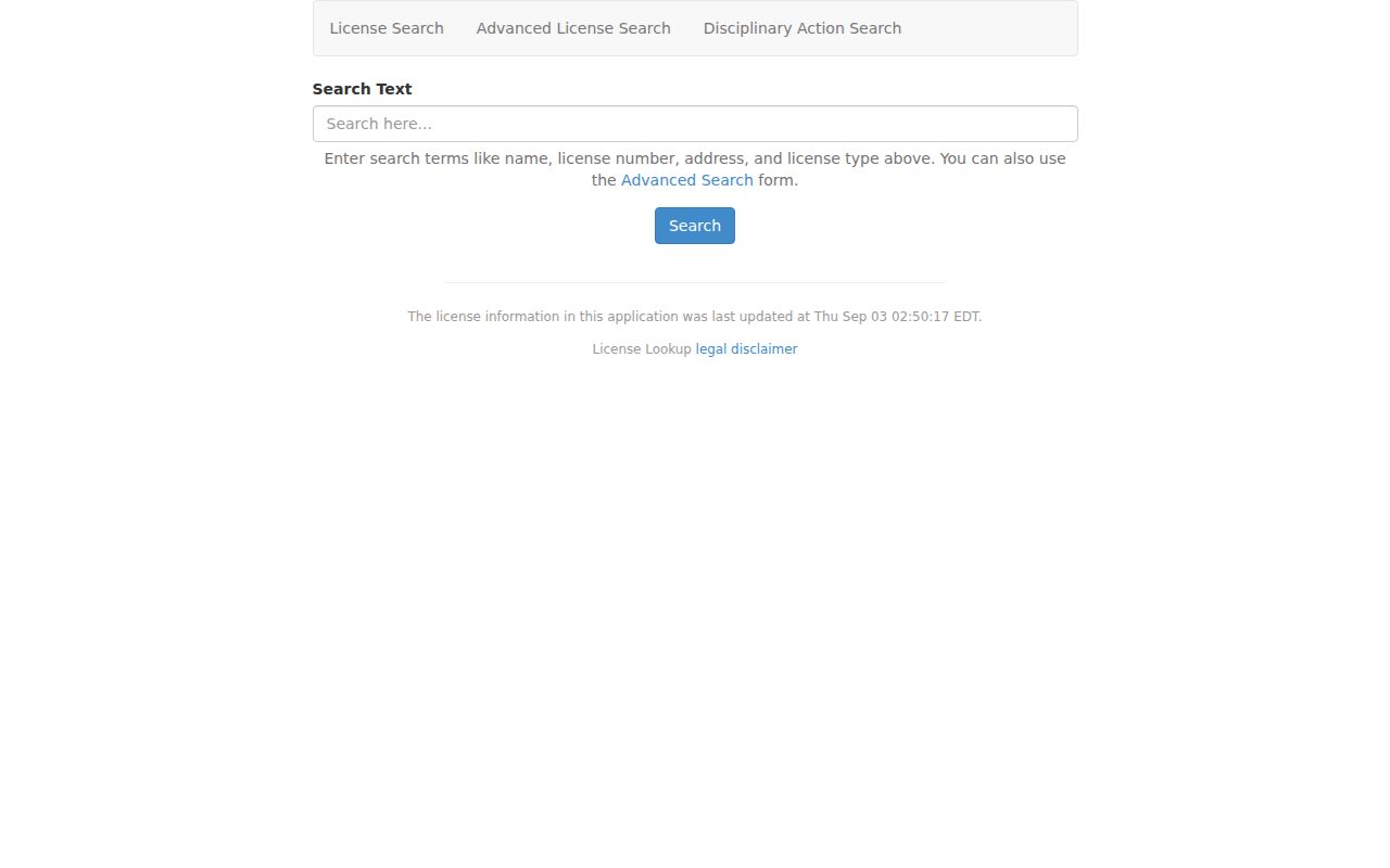 Lynchburg resident lookup Virginia DPOR license search