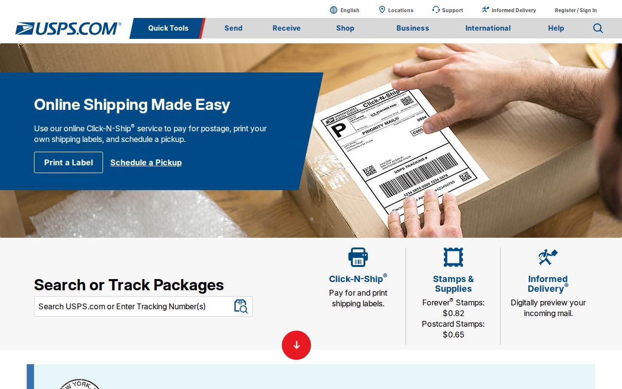Lynchburg ZIP code directory USPS service gateway